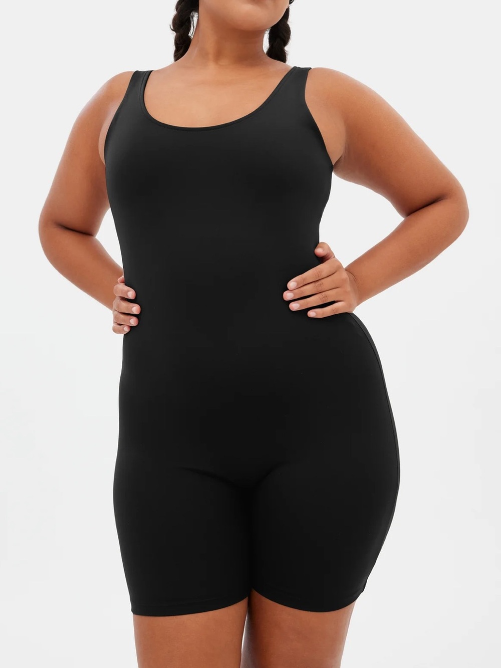 girlfriend collective Black Bike Unitard